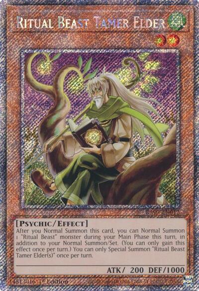 Ritual Beast Tamer Elder (Platinum Secret Rare) (RA03-EN012) [Quarter Century Bonanza]