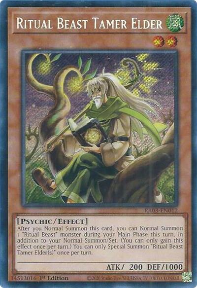Ritual Beast Tamer Elder (Secret Rare) (RA03-EN012) [Quarter Century Bonanza]