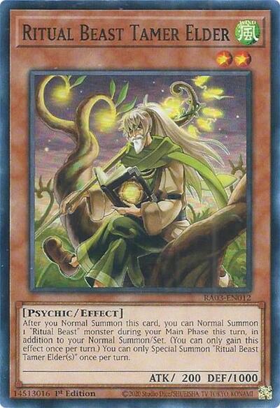 Ritual Beast Tamer Elder (RA03-EN012) [Quarter Century Bonanza]