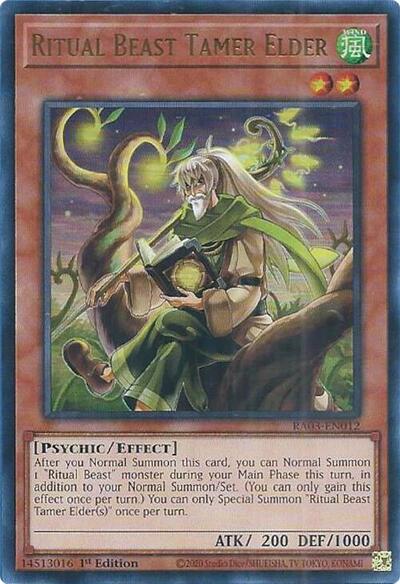 Ritual Beast Tamer Elder (UR) (RA03-EN012) [Quarter Century Bonanza]