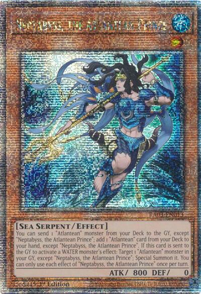 Neptabyss, the Atlantean Prince (Quarter Century Secret Rare) (RA03-EN013) [Quarter Century Bonanza]