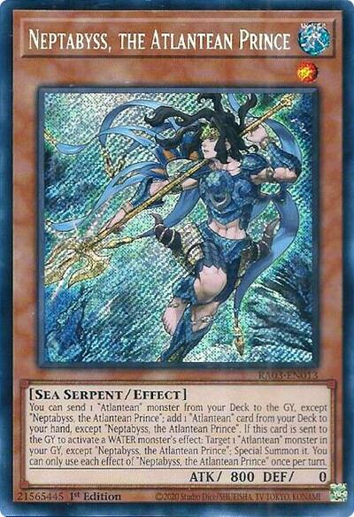 Neptabyss, the Atlantean Prince (Secret Rare) (RA03-EN013) [Quarter Century Bonanza]
