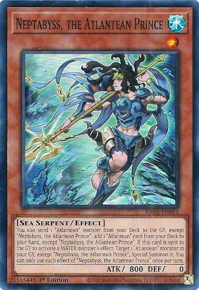 Neptabyss, the Atlantean Prince (RA03-EN013) [Quarter Century Bonanza]