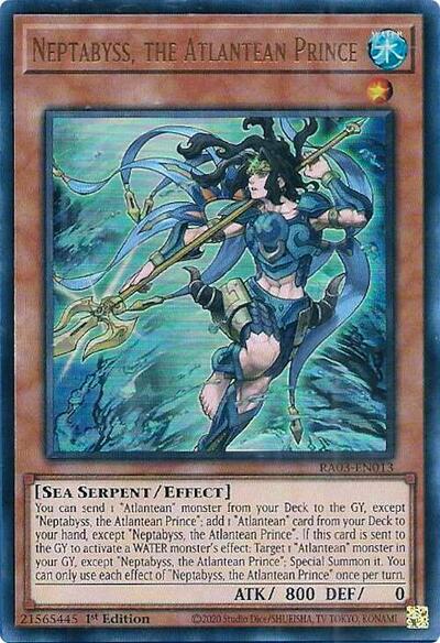 Neptabyss, the Atlantean Prince (UR) (RA03-EN013) [Quarter Century Bonanza]