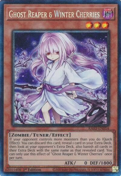 Ghost Reaper & Winter Cherries (Alternate Art) (PCR) (RA03-EN014) [Quarter Century Bonanza]