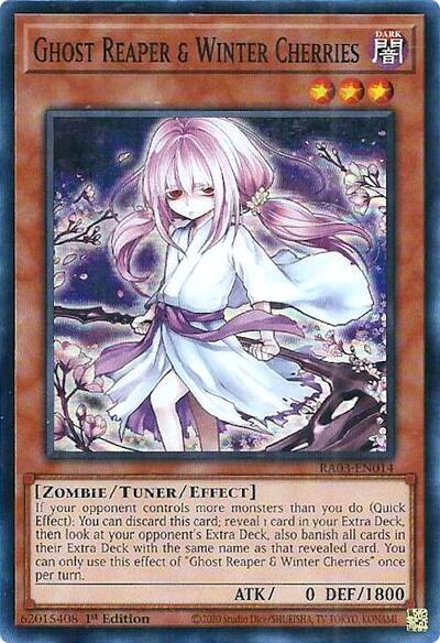 Ghost Reaper & Winter Cherries (Alternate Art) (RA03-EN014) [Quarter Century Bonanza]
