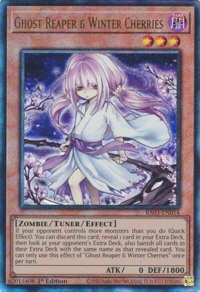 Ghost Reaper & Winter Cherries (Alternate Art) (PUR) (RA03-EN014) [Quarter Century Bonanza]