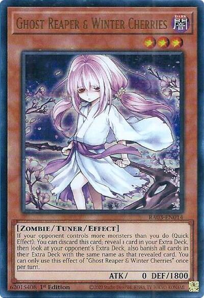 Ghost Reaper & Winter Cherries (Alternate Art) (UR) (RA03-EN014) [Quarter Century Bonanza]