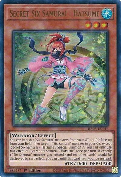Secret Six Samurai - Hatsume (UR) (RA03-EN016) [Quarter Century Bonanza]