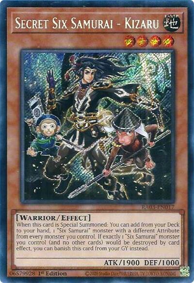 Secret Six Samurai - Kizaru (Secret Rare) (RA03-EN017) [Quarter Century Bonanza]