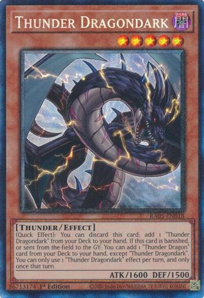 Thunder Dragondark (PCR) (RA03-EN018) [Quarter Century Bonanza]