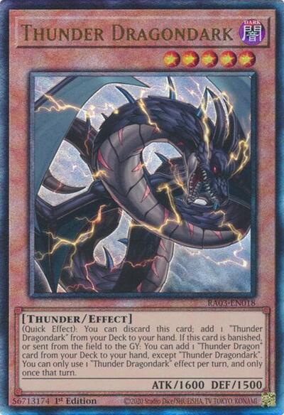 Thunder Dragondark (PUR) (RA03-EN018) [Quarter Century Bonanza]