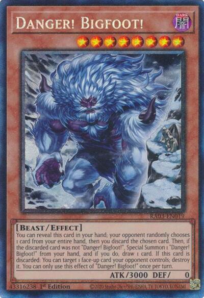 Danger! Bigfoot! (Alternate Art) (PCR) (RA03-EN019) [Quarter Century Bonanza]