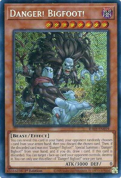 Danger! Bigfoot! (Secret Rare) (RA03-EN019) [Quarter Century Bonanza]