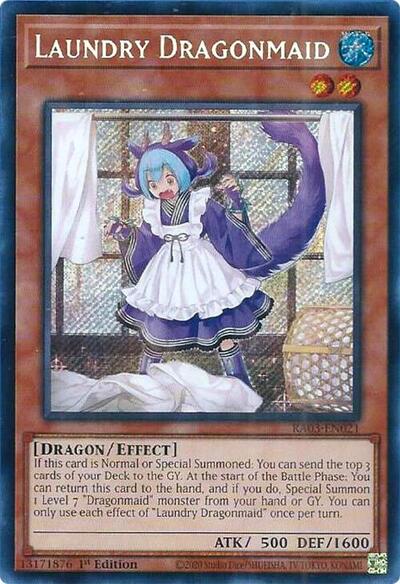 Laundry Dragonmaid (Secret Rare) (RA03-EN021) [Quarter Century Bonanza]