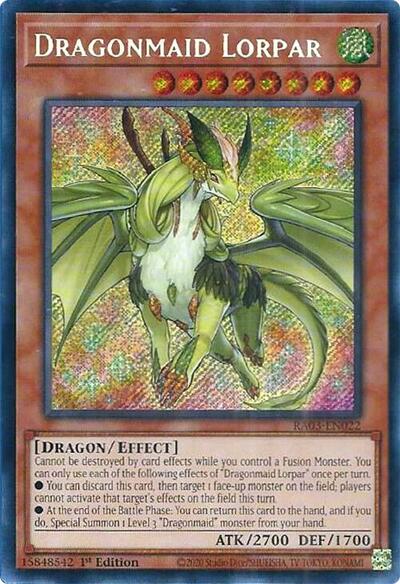 Dragonmaid Lorpar (Secret Rare) (RA03-EN022) [Quarter Century Bonanza]