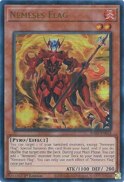 Nemeses Flag (UR) (RA03-EN024) [Quarter Century Bonanza]