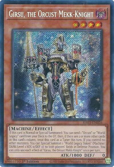 Girsu, the Orcust Mekk-Knight (Secret Rare) (RA03-EN026) [Quarter Century Bonanza]
