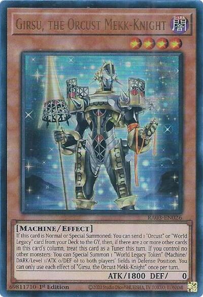 Girsu, the Orcust Mekk-Knight (UR) (RA03-EN026) [Quarter Century Bonanza]