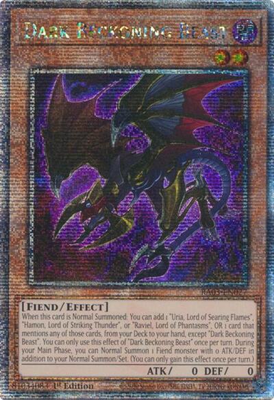 Dark Beckoning Beast (Quarter Century Secret Rare) (RA03-EN027) [Quarter Century Bonanza]