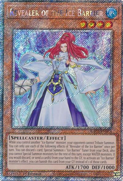 Revealer of the Ice Barrier (Platinum Secret Rare) (RA03-EN028) [Quarter Century Bonanza]