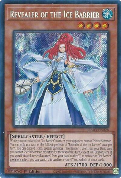 Revealer of the Ice Barrier (Secret Rare) (RA03-EN028) [Quarter Century Bonanza]