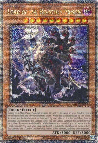 Lord of the Heavenly Prison (Quarter Century Secret Rare) (RA03-EN029) [Quarter Century Bonanza]