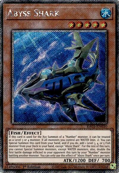 Abyss Shark (Platinum Secret Rare) (RA03-EN030) [Quarter Century Bonanza]