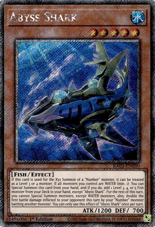 Abyss Shark (Platinum Secret Rare) (RA03-EN030) [Quarter Century Bonanza]