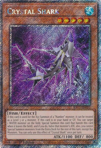 Crystal Shark (Platinum Secret Rare) (RA03-EN031) [Quarter Century Bonanza]