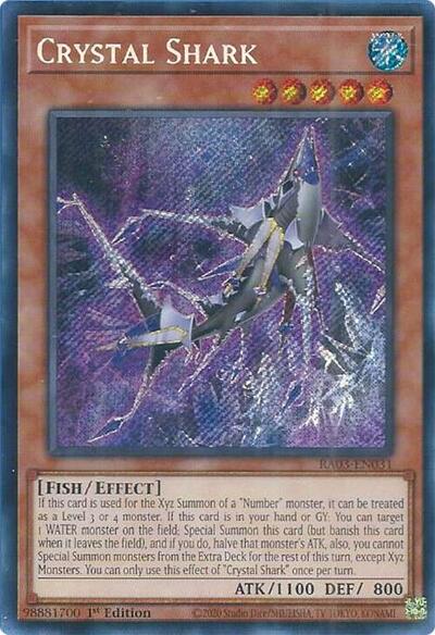 Crystal Shark (Secret Rare) (RA03-EN031) [Quarter Century Bonanza]