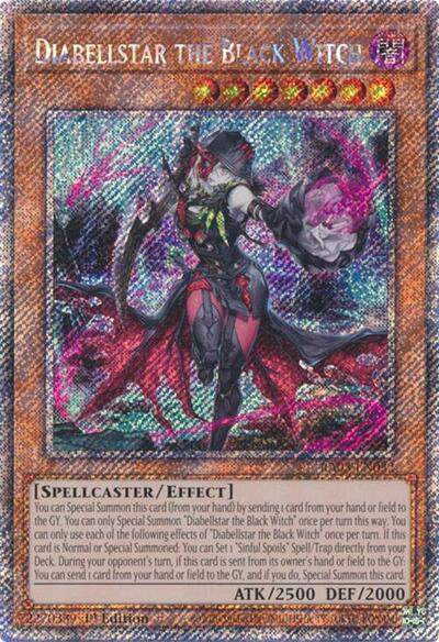 Diabellstar the Black Witch (Platinum Secret Rare) (RA03-EN032) [Quarter Century Bonanza]