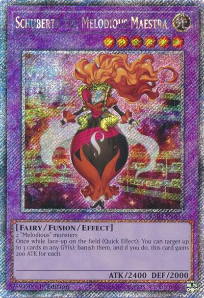 Schuberta the Melodious Maestra (Platinum Secret Rare) (RA03-EN034) [Quarter Century Bonanza]