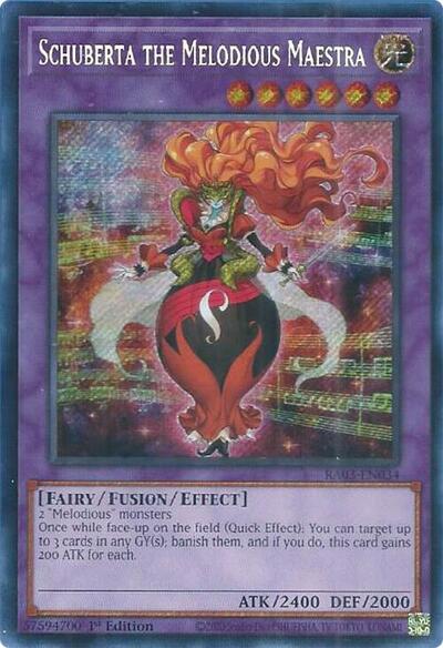 Schuberta the Melodious Maestra (Secret Rare) (RA03-EN034) [Quarter Century Bonanza]