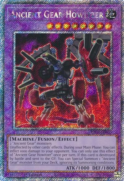 Ancient Gear Howitzer (Platinum Secret Rare) (RA03-EN035) [Quarter Century Bonanza]