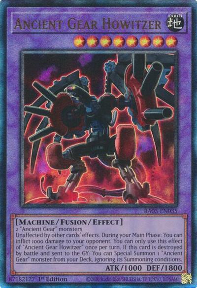 Ancient Gear Howitzer (PUR) (RA03-EN035) [Quarter Century Bonanza]