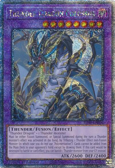 Thunder Dragon Colossus (Quarter Century Secret Rare) (RA03-EN036) [Quarter Century Bonanza]
