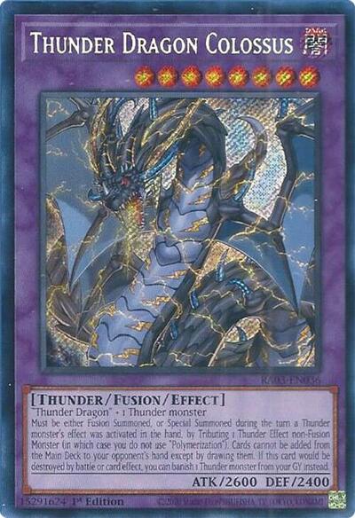 Thunder Dragon Colossus (Secret Rare) (RA03-EN036) [Quarter Century Bonanza]