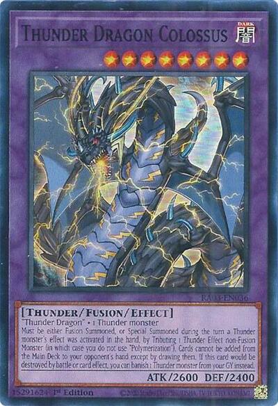 Thunder Dragon Colossus (RA03-EN036) [Quarter Century Bonanza]