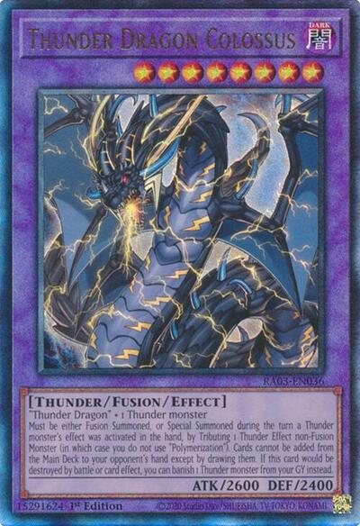 Thunder Dragon Colossus (PUR) (RA03-EN036) [Quarter Century Bonanza]