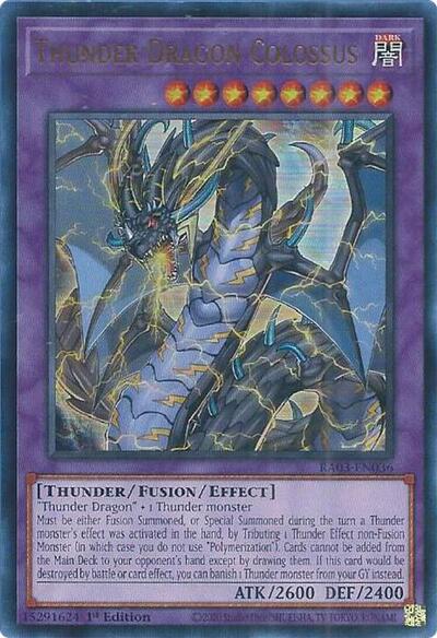 Thunder Dragon Colossus (UR) (RA03-EN036) [Quarter Century Bonanza]
