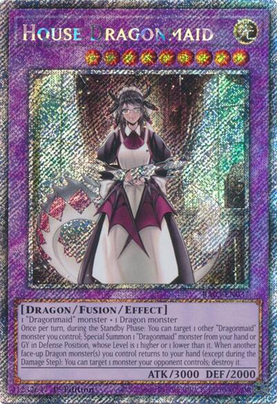 House Dragonmaid (Platinum Secret Rare) (RA03-EN037) [Quarter Century Bonanza]