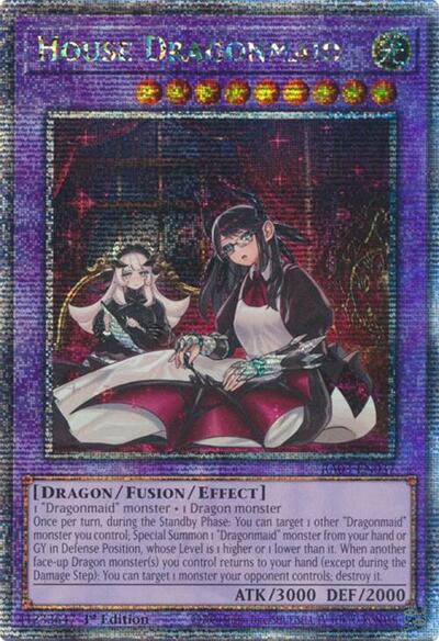 House Dragonmaid (Alternate Art) (Quarter Century Secret Rare) (RA03-EN037) [Quarter Century Bonanza]