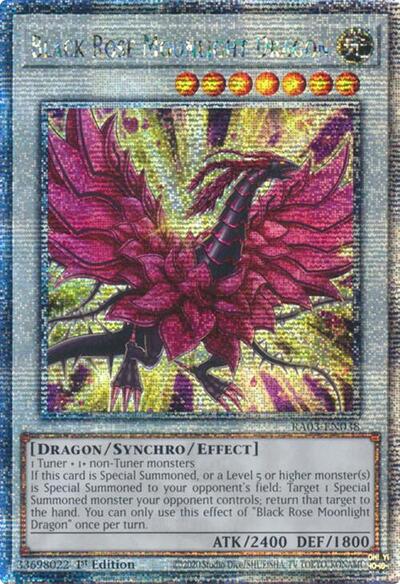 Black Rose Moonlight Dragon (Quarter Century Secret Rare) (RA03-EN038) [Quarter Century Bonanza]