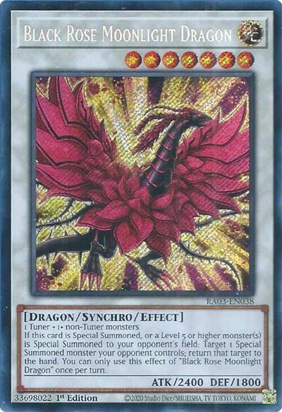Black Rose Moonlight Dragon (Secret Rare) (RA03-EN038) [Quarter Century Bonanza]