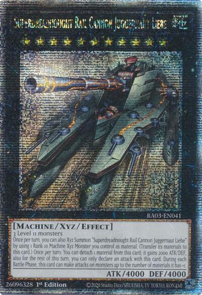 Superdreadnought Rail Cannon Juggernaut Liebe (Quarter Century Secret Rare) (RA03-EN041) [Quarter Century Bonanza]