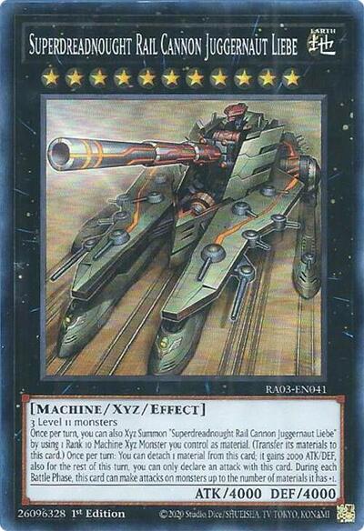 Superdreadnought Rail Cannon Juggernaut Liebe (RA03-EN041) [Quarter Century Bonanza]