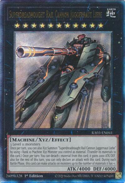 Superdreadnought Rail Cannon Juggernaut Liebe (PUR) (RA03-EN041) [Quarter Century Bonanza]