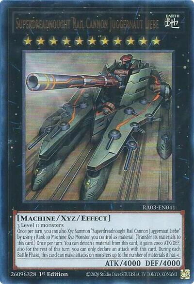 Superdreadnought Rail Cannon Juggernaut Liebe (UR) (RA03-EN041) [Quarter Century Bonanza]