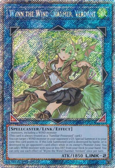 Wynn the Wind Charmer, Verdant (Platinum Secret Rare) (RA03-EN045) [Quarter Century Bonanza]